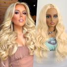 Peruca Mayouda V Part Body Wavy 613 Cabelo Sintético 60cm Peruca Mayouda V Part Body Wavy 613 Cabelo Sintético 60cm