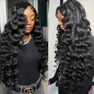 Peruca MEIMEI 250% Density HD Full Lace Front Loose Wave