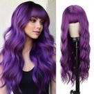 Peruca MERISIHAIR Long Wavy Purple Sintética para Mulheres