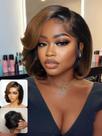 Peruca Nadula Bye Bye Knots Short Bob Human Hair 14 polegadas