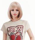 Peruca NJJYXH Strawberry Blonde Short Straight Bob para mulheres