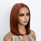 Peruca NOBLE Short Bob T Part HD Lace Front Sintética Laranja