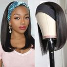 Peruca Olimarly 14", faixa reta, 180% de densidade natural