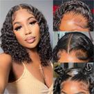 Peruca omswet Curly BOB 100% Brazilian Human Hair 200 Density