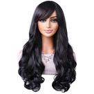 Peruca Ondulada Com Franja Lace Wig 70cm Organica
