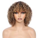 Peruca OnePart 200% de densidade curta Kinky Curly Wave 30cm Peruca OnePart 200% de densidade curta Kinky Curly Wave 30cm
