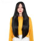 peruca orgânica lisa com franja 70cm Lindíssima