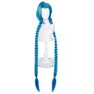 Peruca Osseoca Jinx Long Gwen Straight Twist Azul Sintética Peruca Osseoca Jinx Long Gwen Straight Twist Azul Sintética