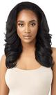 Peruca Outre Synthetic Quick Weave Neesha H305 marrom escuro