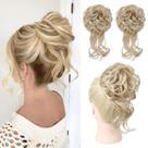 Peruca para coque de cabelo HOOJIH HB010 Dasiy Ombre Deep Blonde