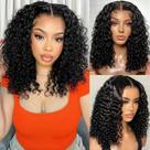 Peruca PREMAY Bob Deep Wave 14" 200% de densidade em cabelo humano Peruca PREMAY Bob Deep Wave 14" 200% de densidade em cabelo humano