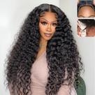 Peruca QUANDIAN 26" Deep Wave 210% Densidade Sem Cola Peruca QUANDIAN 26" Deep Wave 210% Densidade Sem Cola