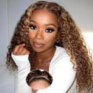 Peruca RUI MEI SI Glueless Human Hair 4/27 Highlight Ombre 40cm