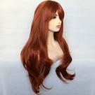 Peruca Ruiva com franja orgânica semelhante ao cabelo humano