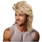 Peruca Sabosi Mullet Light Blonde 80s para homens, festa de Halloween Peruca Sabosi Mullet Light Blonde 80s para homens, festa de Halloween