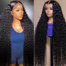 Peruca Segsavor 13x6 Deep Wave Lace Front 32" 200% de densidade