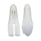 Peruca Sintética Preta De 100CM Resistente Ao Calor Para Fantasia De Halloween E Carnaval, Cabelo