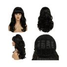 Peruca Sintética Preta Estilo Colmeia Amy Winehouse Rainha Das Drogas Para Fantasia Feminina, Festa,