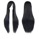 Peruca Super Longa Preto - 100 cm