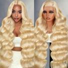 Peruca Texiora loira 81 cm, 200% de densidade, ondulado natural, lace frontal 13x6 Peruca Texiora loira 81 cm, 200% de densidade, ondulado natural, lace frontal 13x6