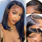 Peruca Thogriy Bob Human Hair 13x4 Lace Front 180% Densidade 40cm