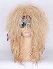 Peruca Topcosplay Blonde 80s Long Curly Rocker Disco Halloween