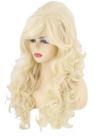 Peruca Topcosplay Blonde Long Curly Beehive para mulheres