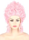 Peruca Topcosplay Pink Powdered Beehive Drag Queen para mulheres Peruca Topcosplay Pink Powdered Beehive Drag Queen para mulheres