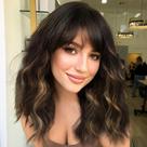 Peruca Ucubb Short Bob Wavy com franja na altura dos ombros para mulheres Peruca Ucubb Short Bob Wavy com franja na altura dos ombros para mulheres