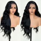 Peruca UGORGEOUS preta sem cola sintética Body Wave de 26 polegadas Peruca UGORGEOUS preta sem cola sintética Body Wave de 26 polegadas