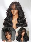 Peruca UNICE Loose Wave Lace Front 100% cabelo humano 20" 180% de densidade