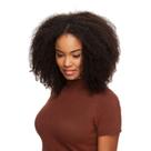 Peruca UPart Cabelo Natural Cacheado 60cm Textura Kinky De Benguela Castanho Escuro