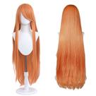 Peruca UTIEHD com 100 cm de comprimento, fantasia universal de anime, cosplay, laranja