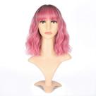 Peruca VCKOVCKO Ombre Natural Wavy Bob com Air Bangs 12"
