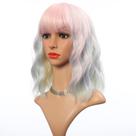 Peruca VCKOVCKO Pastel Wave Natural Wavy Short Bob para mulheres