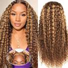 Peruca Virginess Ombre Highlight Deep Wave 20" 180% de densidade