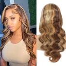 Peruca vivehebe Ombre Lace Front 34" Body Wave Human Hair