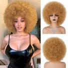 Peruca Wallden Hair 70s Afro Blonde Afro Kinky Curly para mulheres Peruca Wallden Hair 70s Afro Blonde Afro Kinky Curly para mulheres