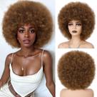 Peruca Wallden Hair Afro 70s Ombre Brown Kinky Curly para mulheres