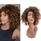 Peruca Wig Cacheada 60cm Fibra Orgânica Para Uso Diário Peruca Wig Cacheada 60cm Fibra Orgânica Para Uso Diário