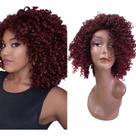 Peruca Wig Cacheada 60cm Fibra Orgânica Para Uso Diário