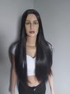 Peruca, wig, castanho escuro, lisa, fibra premium, 75cm Peruca, wig, castanho escuro, lisa, fibra premium, 75cm