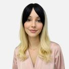 Peruca Wig Implantada Fibra Orgânica Suzana Loiro Esfumado