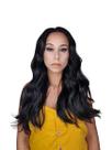 Peruca wig ondulada média com repartição em tela 55cm Peruca wig ondulada média com repartição em tela 55cm