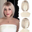 Peruca WIGYY Ash Blonde Bob 30 cm de renda frontal branca Peruca WIGYY Ash Blonde Bob 30 cm de renda frontal branca