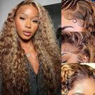 Peruca WPPIKK Highlight Lace Front 100% cabelo humano 26"