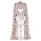 Peruca XiongXiongle Halloween Lotus Root Pink Long para mulheres