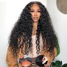 Peruca Yeelice Hair 30" ondulada profunda, sem cola, densidade 210%