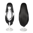 Peruca YONGCANWIG de cabelo sintético preto comprido para eventos de cosplay