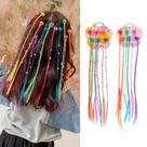 Perucas De Cabelo com piranha colorido kit com 12un